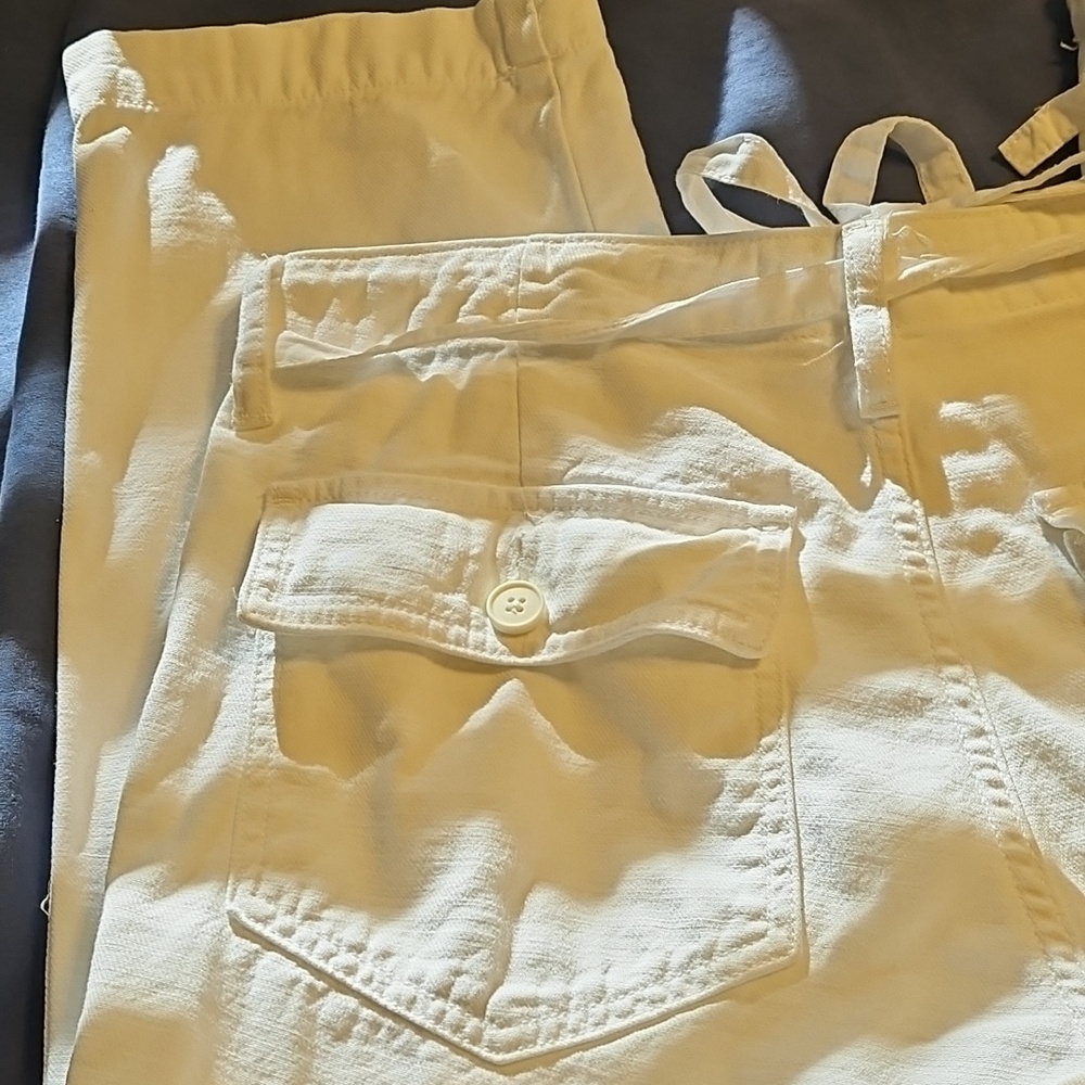 Lucky Brand White Drawstring Chinos - Picture 6 of 16